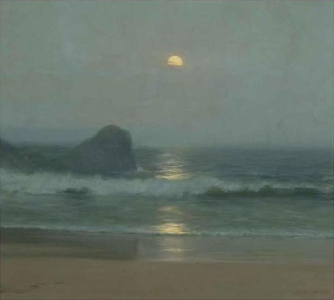 Lionel Walden Moonlight Over the Coast